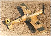 Focke Wulf FW-Ta152 span 724 mm, for a Modela motor, weight 78g.