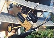 Albatros C1 detail motor Modela.