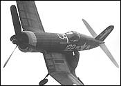 Corsair F4U - 1A, rozpt 600mm, 78g, motor MODELA 0,27ccm.
